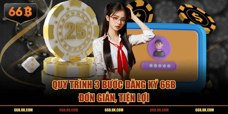 Quy trình 3 bước đăng ký 66B đơn giản, tiện lợi