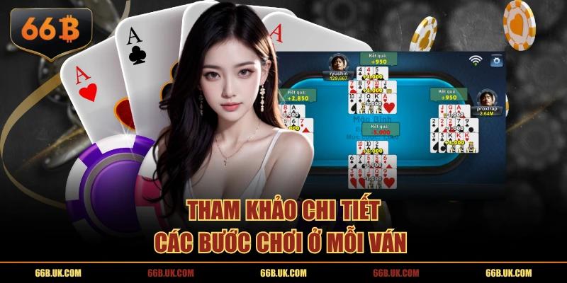 Tham khảo chi tiết các bước chơi ở mỗi ván 