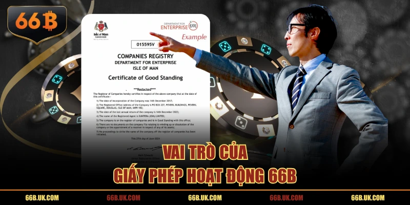 Vai trò của giấy phép hoạt động 66B